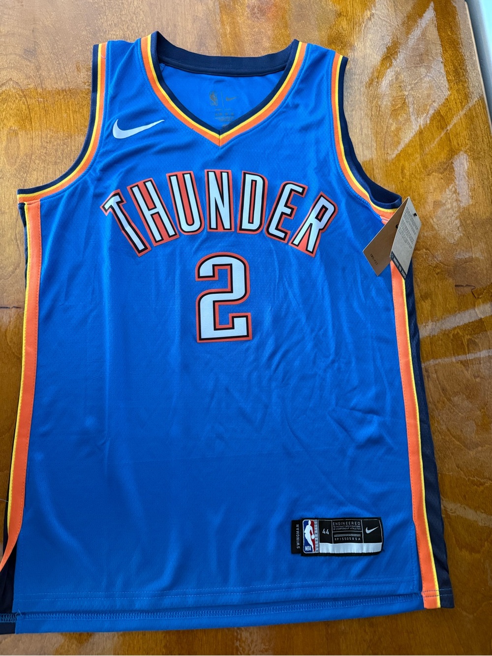 Shai Gilgeous-Alexander Oklahoma City Thunder SGA jersey size 44 (Medium)